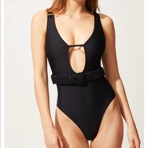 LAST CHANCE! DONATING TOMORROW! NWT SOLID & STRIPED Beatrice Belted Swimsuit